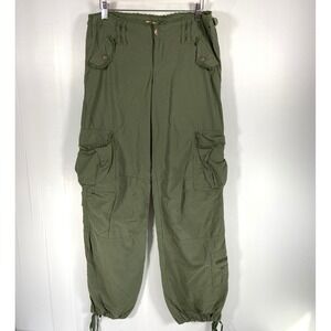VTG Y2K Miss Bisou Green Low Rise Cargo Pants Junior Womens 7